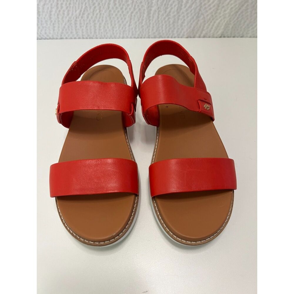 Cole Haan Zerogrand Red Double Banded Slingback Sandals. Size 8.
